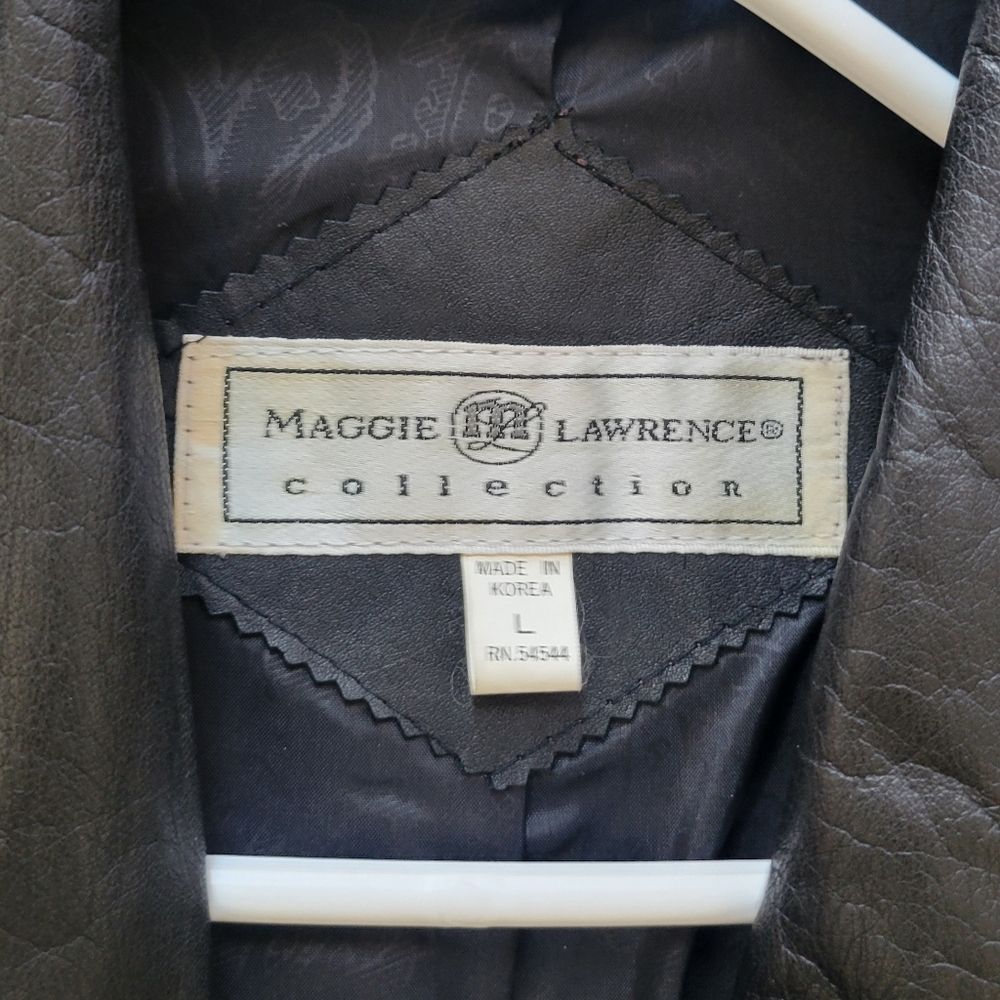 Maggie Lawrence Real Leather Trench Coat - Picture 2 of 3